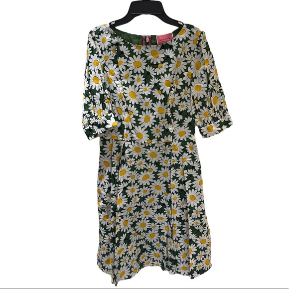 ♠️ 💃 Kate spade NY Women’s Kate Daisy Puff-Sleeve Dress, Courtyard - Picture 7 of 9